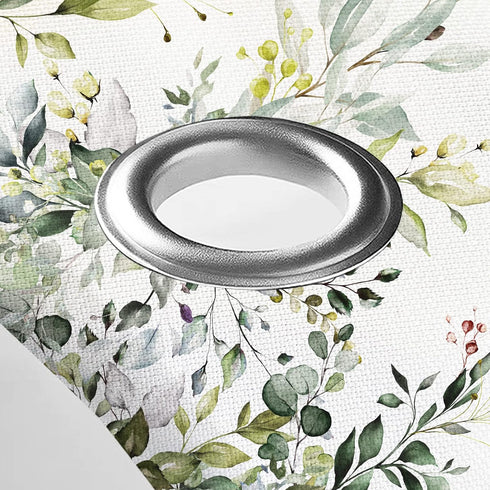 Tititex Sage Green Eucalyptus Shower Curtain, Watercolor Leaves Plant Design, 72x72 Inch with Hooks for Bathroom
