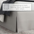 Bed Maker’s Never Lift Your Mattress Bed Skirt - Designed for Box Spring Beds, 14 Inch Drop Length, Full, Silver