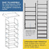 6 Closet, Closet, 12-18 Sundaze Shoe Rack - Tier Tall Shoe Rack for Sturdy Stackable Shoe Organizer for Bedroom