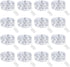 16 Pack 6.5ft IP67 Onforu White Fairy Lights Battery Operated String Lights, Waterproof Twinkle Lights LED Lights