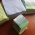 LarisaKnits Set 3 Cotton Pastel Dish Rags Crochet Reusable Washcloth Knitted Volume Kitchen Dish Cloth Absorbente