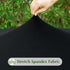 2 Pack 20 Inch Round Fitted Tablecloth Stretch Spandex Table Cover Black Washable Table Cloth Elastic Table Topper