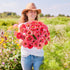 1 oz 3, 4, 5, 6, 7, 8, 9, 10 Eden Brothers Zinnia Seeds - Salmon Queen, Non-GMO Seeds for Planting, | Low-Maintenance