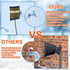 2pcs 6.2ft 8.8"6.7" Heated Outdoor Faucet Covers for Winter, Heavy Duty Water Spigot Socks with Cable Energy Saving