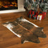 BENRON Small Cowhide Rug Accent, 2.3x3.6ft Faux Animal Hide Rug, Cute Rugs for Bedroom, Entryway, Kitchen