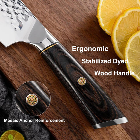 7" 7-inch Nakiri Knife - Razor Sharp Vegetable Cleaver for Kitchen | High Carbon Stainless Steel Multipurpose Asian