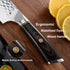 7" 7-inch Nakiri Knife - Razor Sharp Vegetable Cleaver for Kitchen | High Carbon Stainless Steel Multipurpose Asian