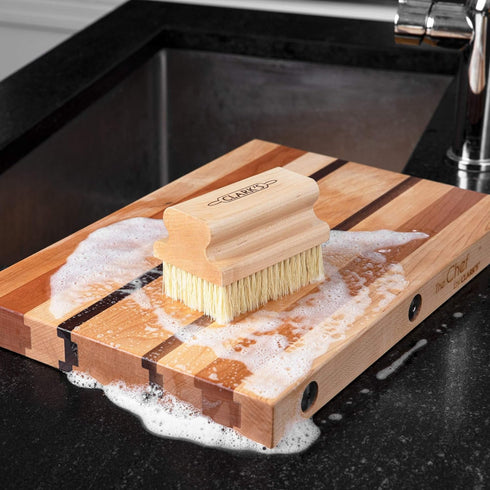 CLARK'S Cutting Board Scrub Brush for Applying Food Grade Mineral Oil, Food Safe