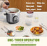 3-Cup 1-3 Uncooked Rice Cooker Small - Ceramic Coating Non-Toxic Inner Pot, One-Touch Multifunction