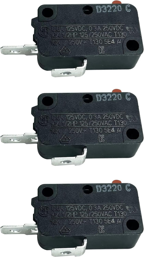 LONYE DA34-00011B Refrigerator Dispenser Switch Replacement for Samsung Refrigerator, Pack of 3