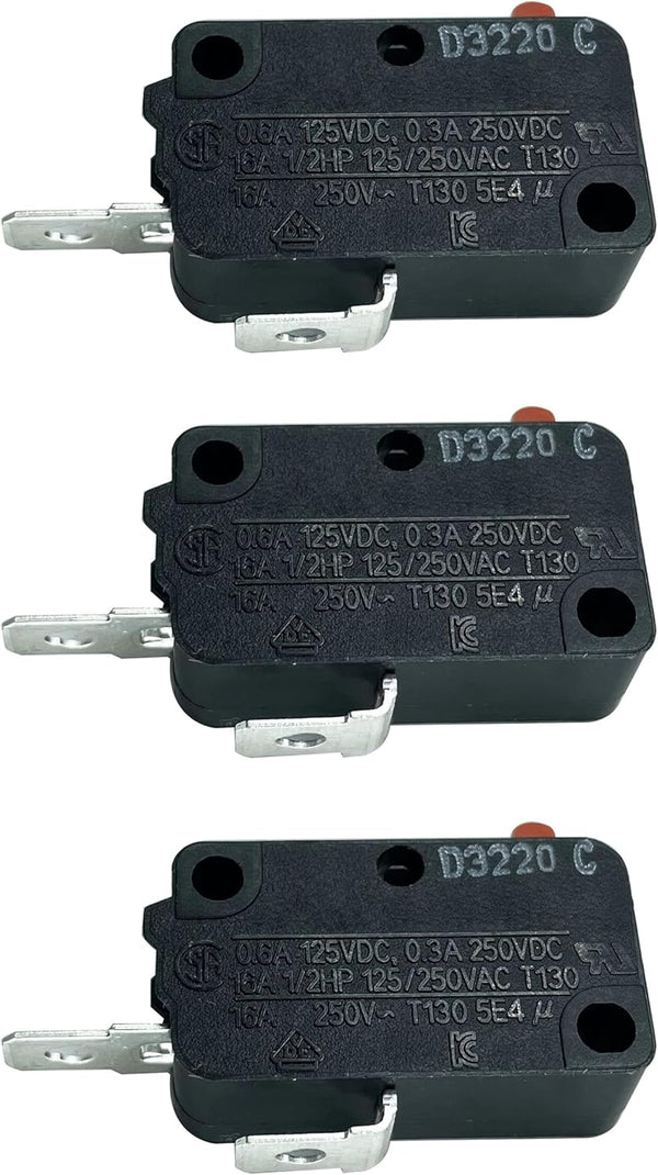 LONYE DA34-00011B Refrigerator Dispenser Switch Replacement for Samsung Refrigerator, Pack of 3