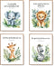 LARTSFRO Woodland Animal Bible Verse Wall Art Prints, Set of 4, 12x16 Inch,