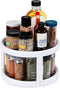 Kitchen Spaces Two-Tier Lazy Susan Organizer, Cabinet Turntable Shelf Storage for Kitchen