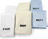 6-Piece Set 3 12x12 Inch Crafty Cloth Washcloth Distinct Textures for Face, Body, & Sensitive Areas Embroidered