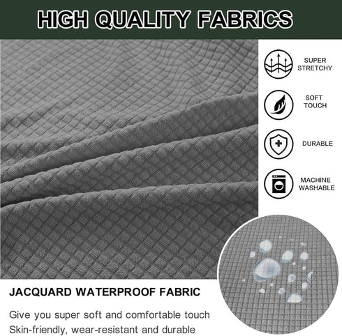 HYGPP Washable(C,20x20IN) Round Ottoman Slipcover Cover Outdoor Small/Large Footstool Protector Covers Stool Ottoman