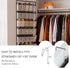 40 Closet homyfort Over the Door Shoe Organizer, Large Breathable Mesh Pocket,Space Saving Hanging Shoe Rack,Shoe