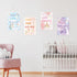 Unicorn Wall Decor Sign, Unicorn Rainbow Inspirational Wall Decor for Girls Room, Cute Rainbow Positive Words Hanging