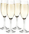 True Cuvée Crystal Champagne Flutes Set of 4, Stemmed Glasses for Sparkling Wine & Mimosas, 7oz