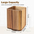 RedCall Acacia Wood Utensil Holder, 360° Rotating Large Cooking Organizer, Spoon Spatula Holder for Kitchen Counter