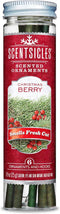 Scentsicles Christmas Berry Scented Ornaments with Hooks - 1 Bottle (6 Sticks Total)