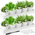 FoldTier 2 Sets Herb Garden Planter Indoor Kit with Trey 10 Pcs