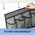 Teikou 35Large 4 Pockets Over The Door Shoe Organizer, Mesh Pockets Shoe Holder Rack, Capacity hanging shoe