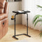 TUTOTAK C Shaped End Table with Tiltable Surface, Adjustable Height Side Table,