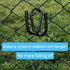 YYST Chain Link Fence Hangers - Hold Poles, Brushes, Leaf Rakes, etc. Up to 2 Pounds (4 Pack)
