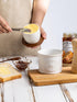 Countertop, Ceramic Butter Dish With Lid, Butter Crock for French Butter Keeper Holder for Spreadable Butter, Cream