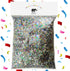 Jumbo Mylar Rainbow Foil Confetti - Glittering Metallic Confetti for New Year's, Birthdays, Weddings (300 Grams)