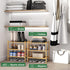 kiplant 3-Tier Closet, Small Shoe Rack, Bamboo Wood Shoe Rack for Entryway, Stackable | Foldable | Natural, Shoe