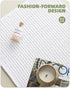Color&Geometry Chenille Rubber Backed Bathroom Rugs - Non Slip, Absorbent, Quick Dry, Washable, 17"x29.5" Standard Bath