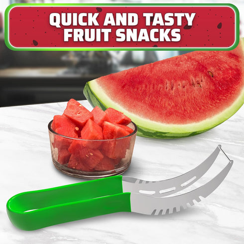 Watermelon Slicer Cutter Tool - Durable Stainless Steel Blade with Ergonomic Handle for Quick, Mess-Free Prep