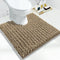 Yimobra Luxury Shaggy U-Shaped Toilet Rug, 24.4 X 24.4 Inches, Soft Contour Mat for Bathroom Floor, Non Slip Bath