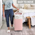 75L Goodpick Laundry Basket with Wheels, Tall Clothes Hamper, Large Laundry Basket with Removable Wash Bag for Corner