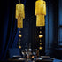 2 Cheerland Gold Tinsel Chandelier Mothers Day Party Decor Tier Haning Fringed Circle Star Garland for Graduation
