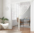 String Door Privacy Lace Curtain - Macrame Boho Doorway Window Curtains for Decorative Room Separation (White)