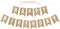 Pre-strung Happy Birthday Banner, Gold Glitter Birthday Party Banner, No DIY, 6 ft Strands