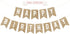 Pre-strung Happy Birthday Banner, Gold Glitter Birthday Party Banner, No DIY, 6 ft Strands
