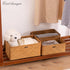 Nonam Set 3, Storage Basket with Lid, Natural Seagrass Bin with Lid of Shelf Baskets Multipurpose Container for Boho