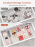 SMARTAKE 25-Piece Drawer Organizer with Non-Slip Silicone Pads for Makeup, Jewelry, and Utensils Storage