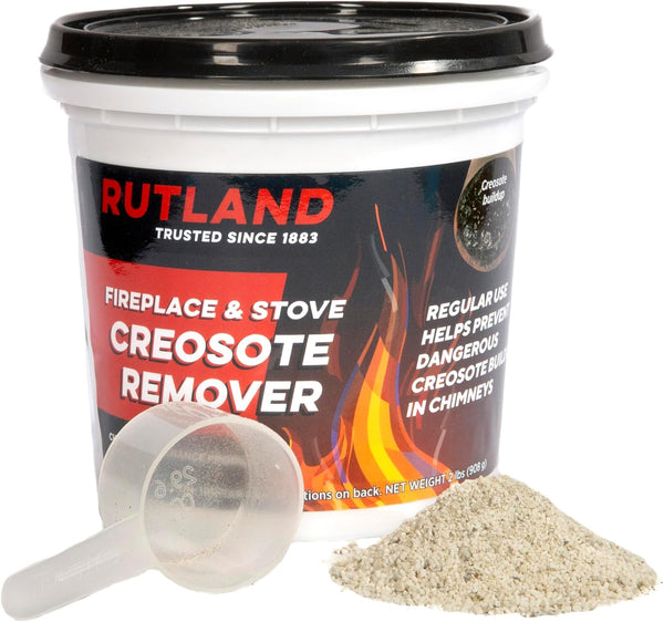 Rutland Creosote Remover, 2 lb Tub, Fireplace, Wood Stove & Chimney Cleaner