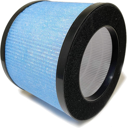 Nispira True HEPA Replacement Filters, Compatible with TOPPIN TPAP002 Air Purifier Comfy Air C1, 1-Pack