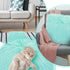 WLLHYF 10 Inches Mini Square Faux Fur Rug Small Fluffy Area Rug Cushion for Living Room Sofa Bedroom Floor Soft Square