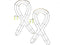 Floral Garden Ribbon Metal Wreath Form, Set of 2