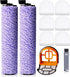 9 Pack Replacement Roller Brush and Foam Filters Kit for Shark WD101, AW302, WD201 Hydrovac XL 3-in-1 Vacuum Cleaner