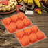 Pumpkin Muffin Mold, 3 Pack Pumpkin Cake Pan Silicone Molds for Thanksgiving Baking, Cupcake Pan