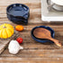 VICRAYS Ceramic Spoon Ladle Rest, Kitchen Stove Holder for Spatula, Dishwasher Safe, 5.2 Inches, Blue Set of 4