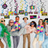 Bessmoso 28PCS 80s Party Decorations – Retro Hanging Swirls & Ceiling Streamers for 1980s Birthday