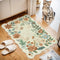 Lahome Floral Small Rug, 2X3 Kitchen Non Slip Washable Rug, Ultra-Thin Soft Rug for Indoor Entrance, Stain Resistant